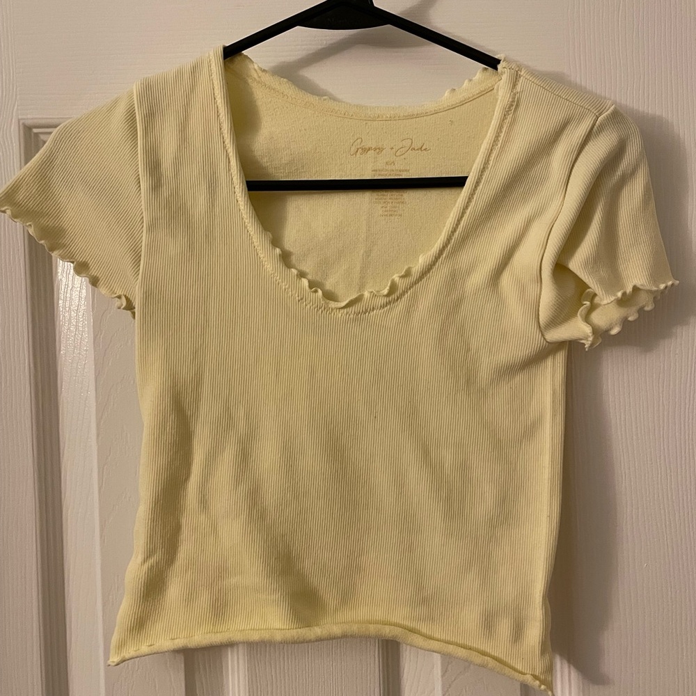 Yellow Crop Top
